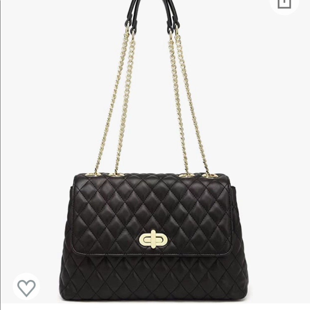 new quilted chain purse, very clean, never been worn sitting in closet